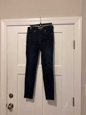 Madewell Jeans Women’s Size 26 Dark Blue Denim 9" Mid Rise Skinny 5 Pocket Dress